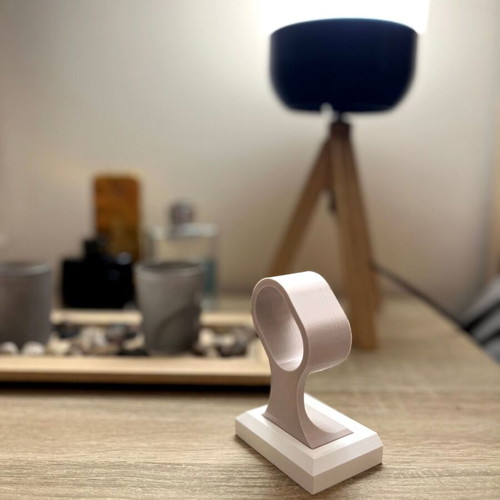 Watch stand new for 4 watches in beige-white color