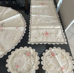 Handmade doily set like new