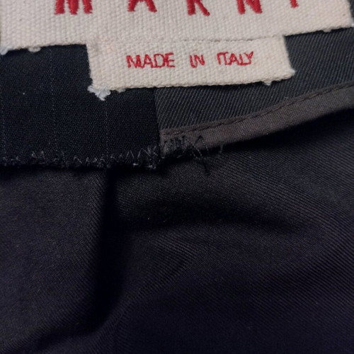 Marni skirt black like new, asymmetric draped pleats, size IT 44
