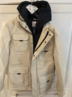 Zara men's parka new, white, size L