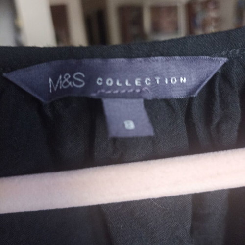 Marks and Spencer black dress like new, lightweight viscose