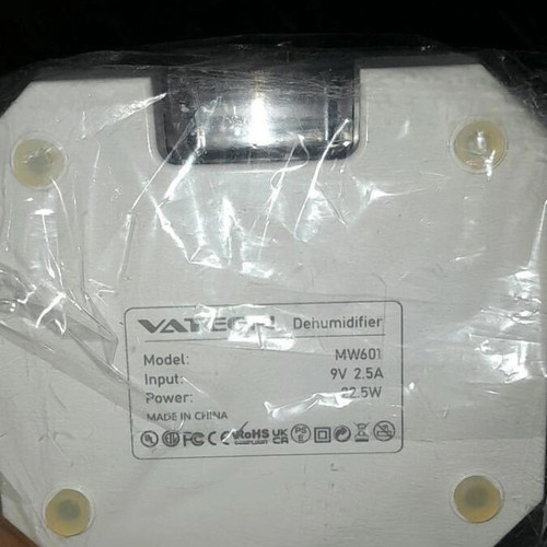 Mini Dehumidifier MW601 sealed with 7 LED colors 1.2L
