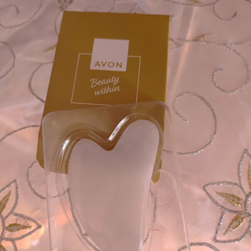 Gua Sha facial massage stone Beauty within Avon new