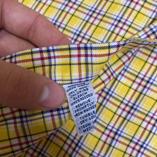 Ralph Lauren Blake Oxford long shirt, yellow check, XXL