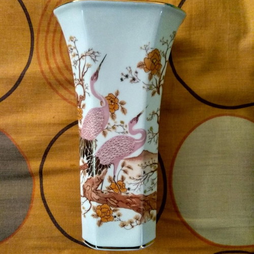 Limoges porcelain vases used, set of 2 pieces