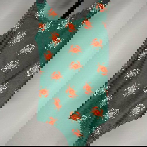 Παιδικό ολόσωμο μαγιό OAS με καβουράκια και βολάν, καινούργιο, 4-5 ετών