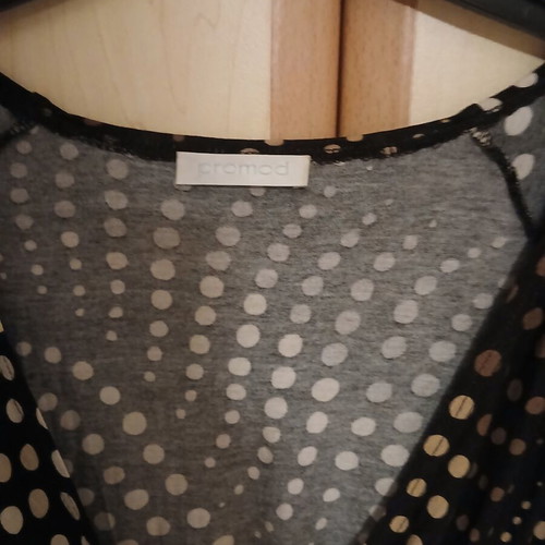 Promod wrap dress size Large like new, black