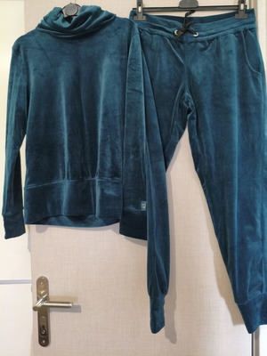 Esmara Velour Set Small/Medium Petrol Emerald Like New