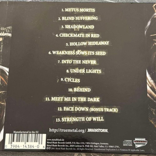 Brainstorm Metus Mortis CD Digipack used, metal