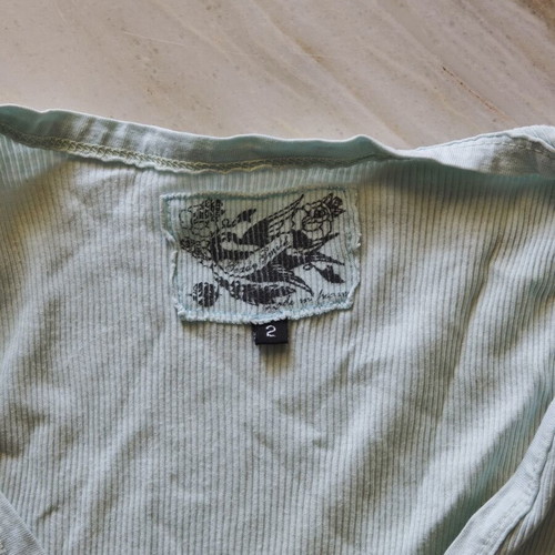 Ed Hardy vintage tank top women's XS turquoise like new