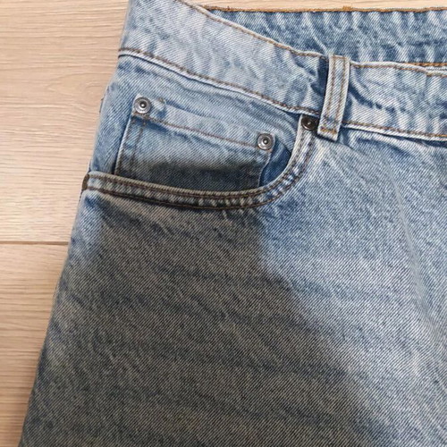 Men's denim shorts like new, size S, turquoise