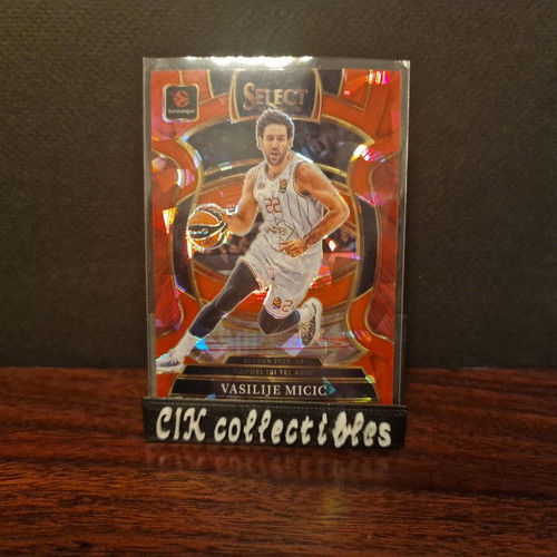 Panini Euroleague Select Hapoel Tel Aviv Micic Red Cracked Ice Card new