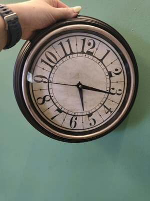 Vintage wall clock used, analog