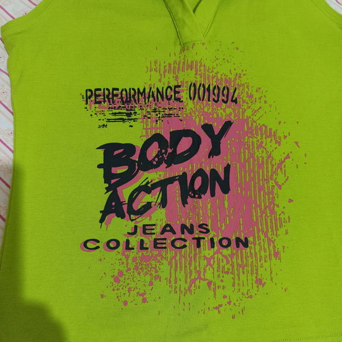 Body Action sleeveless shirt like new, lime green, Y2K vintage style