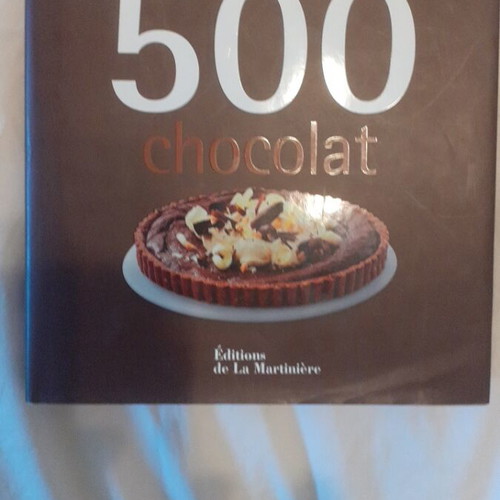 Book with 500 chocolate recipes new, French edition