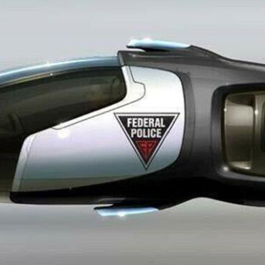 Hollywood Collectibles Group Total Recall Flying Police Car Statue like new