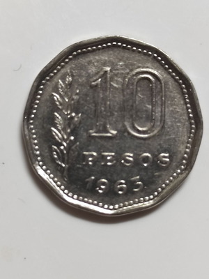 Argentina 10 Pesos 1963 νόμισμα μεταχειρισμένο