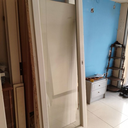 Μπαλκονόπορτα PVC με διπλό τζάμι, 218 x 80 εκ., ανοιγόμενη και ανακλινόμενη