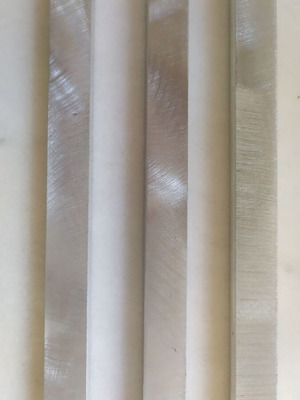 Βέργες brushed aluminium καινούργιες, 3 τεμάχια περίπου 50 εκ από Ιταλία