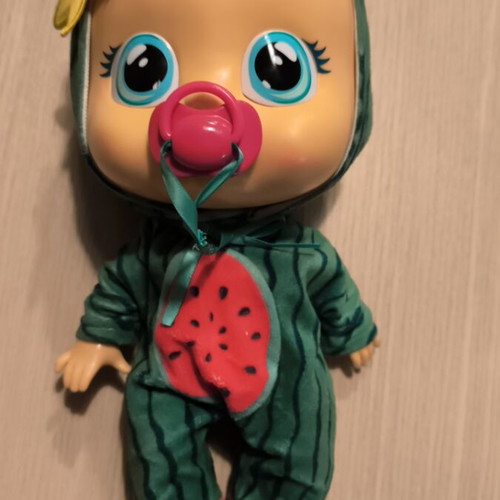 Cry Babies Tutti Frutti Mel doll used with watermelon pajamas