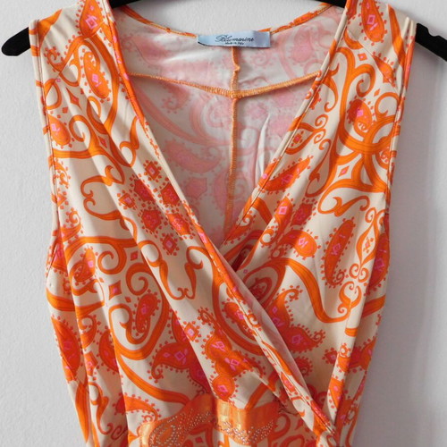Mini dress Blumarine like new, size M, beige orange