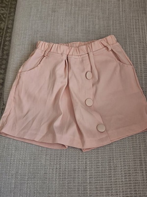 Girls' shorts skirt like new, peach color, sizes 146-152 cm