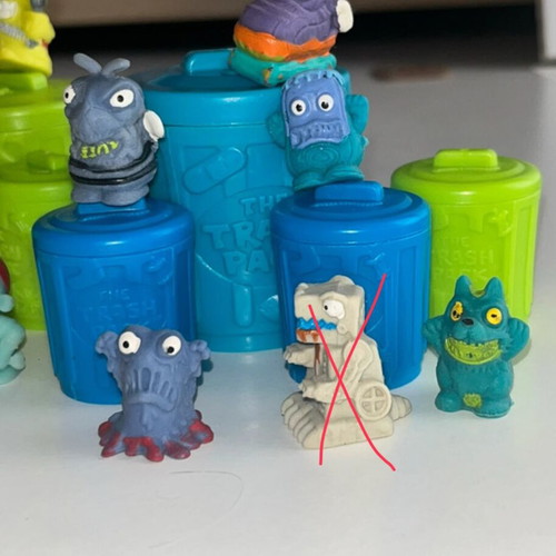 The Trash Pack used collectible toys with trash bin