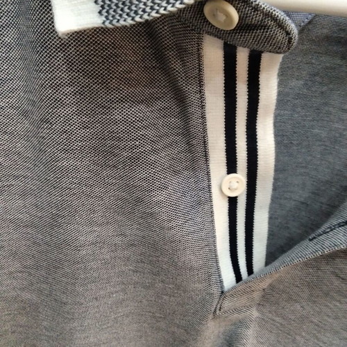 Tommy Hilfiger Polo shirt XL custom fit like new, grey and white
