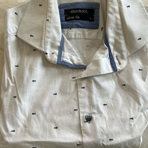 Dash&Dot men's shirt multicolored like new, size L