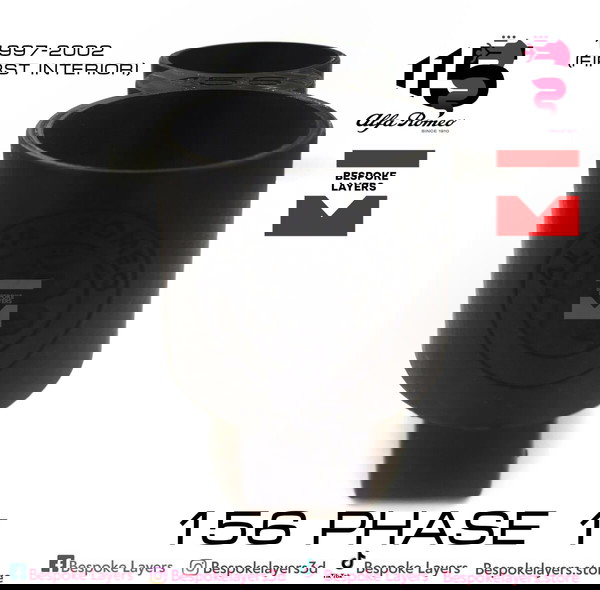 Alfa Romeo 156 (πρώτη γενιά 1997-2002) Διπλή Ποτηροθήκη Με λογοτυπο.