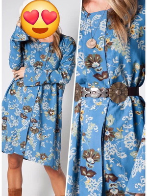 Φόρεμα Nidodileda καινούργιο, one size, μπλε