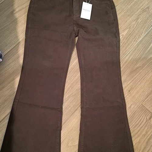 Brown flared jeans new, elastic fabric