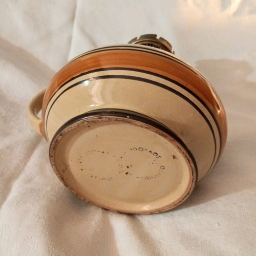 Ceramic lamp hand-painted Fotopoulos like new