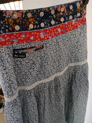 Μακριά φούστα Boho wrapped βαμβάκι 100% σαν καινούργια, πολύχρωμη