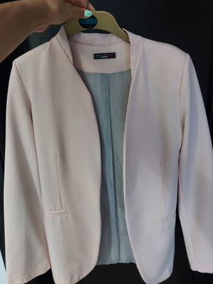 Actius pink nude blazer jacket used, size S