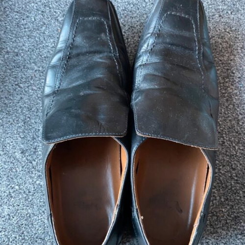 Clarks men's leather formal shoes used, UK 9 EU 43 black