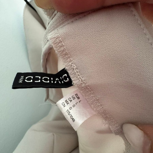 H&M strapless top, beige