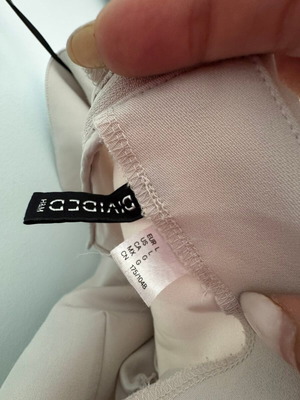 H&M strapless top, beige