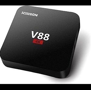 TV Box Scishion V88 4K UHD με WiFi USB 2.0 1GB RAM και 8GB