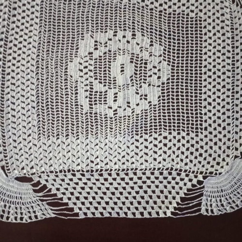 Crochet doily white handmade, new
