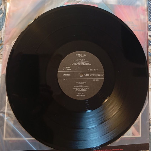 Exciter Long Live The Loud 1991 Reissue vinyl record like new, metal