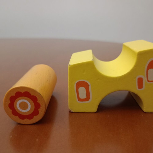 Wonderworld Tower Block wooden educational toy used