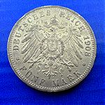  German States PRUSSIA 1908 5 mark.Γερμανικά Κράτη ΠΡΩΣΙΑ.