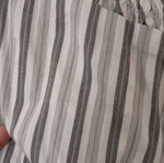 Zara Woman striped shirt, small, white and grey