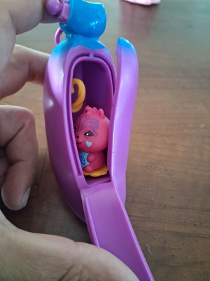 Banana toy with monkey figure used