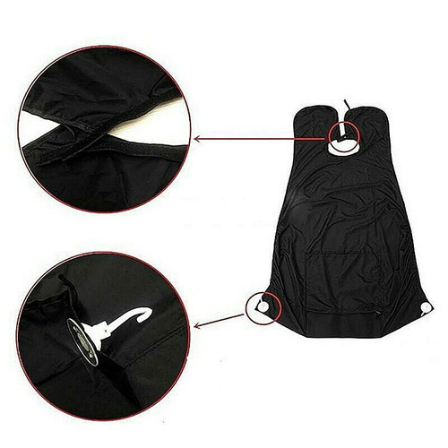 Haircut Cape Black Polyester New