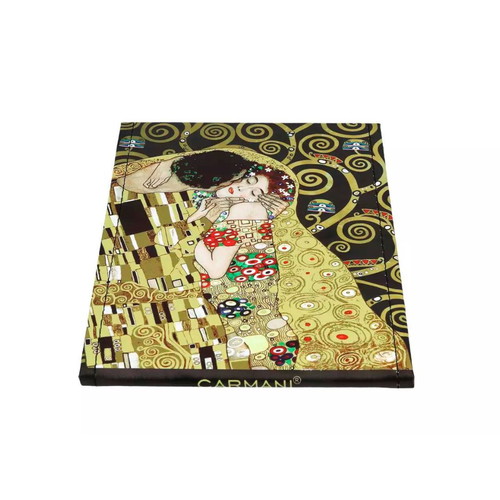 Bijou mirror with Kiss artwork by Gustav Klimt new, leatherette