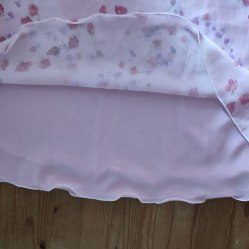 Chiffon nightdress negligee pink floral Relax brand like new