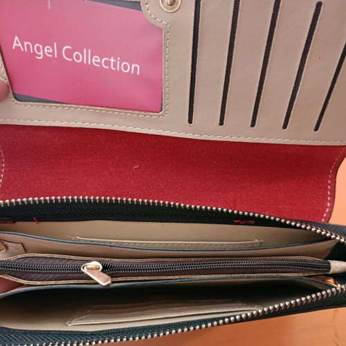 Wallet like new with mark, red patent leather