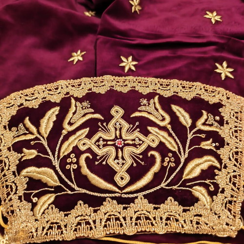 Complete Handmade Embroidered Priestly Vestment Like New